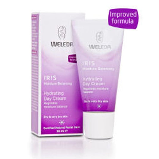 NEW IRIS MOISTURE BALANCING HYDRATING DAY CREAM 30ML WELEDA